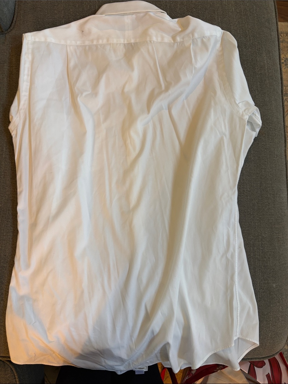 Paul Fredrick White Men's Dress Shirt with Spread Collar - Picture 3 of 3